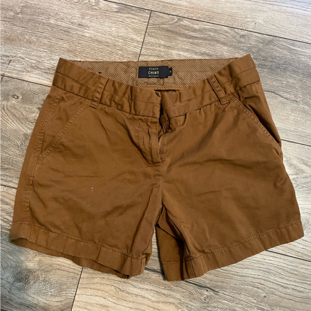 J.Crew Chino Shorts in Brown Sz. 0